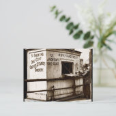 Depression Era One Penny Coffee Stand Postkarte (Stehend Vorderseite)