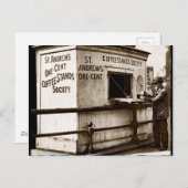 Depression Era One Penny Coffee Stand Postkarte (Vorne/Hinten)