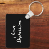 ; Depression haben Schlüsselanhänger (Rückseite)