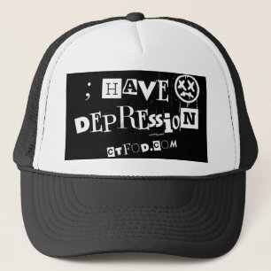 ; Depression haben Truckerkappe