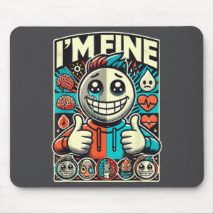 Depression Ich bin in Ordnung Hilfe für psychische Mousepad