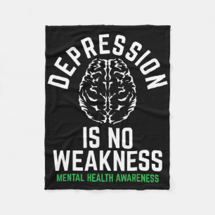 Depression Keine Schwäche Psychische Gesundheit Ps Fleecedecke