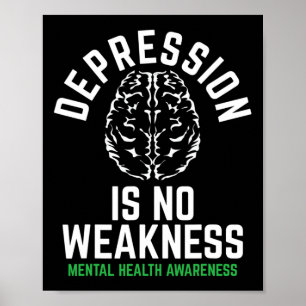 Depression Keine Schwäche Psychische Gesundheit Ps Poster