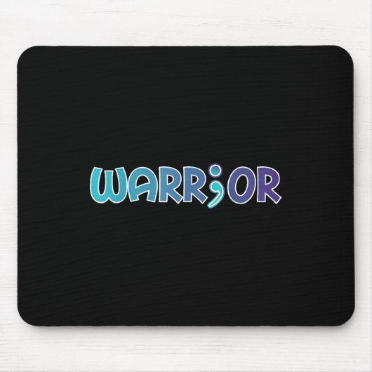 Depression Krieger gegen Suizid Angst Bewusstsein Mousepad (Vorne)