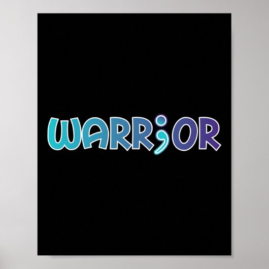 Depression Krieger gegen Suizid Angst Bewusstsein Poster (Vorne)