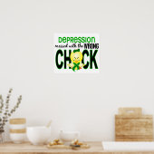 Depression Messed With Wrong Chick Poster (Küche)