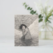 Depression schwarz und weiß postkarte (Stehend Vorderseite)