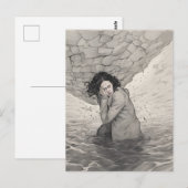 Depression schwarz und weiß postkarte (Vorne/Hinten)