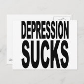 Depression Sind zum Kotzen Postkarte (Vorne/Hinten)