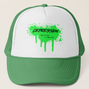 "Depression: So sieht es aus" Graffiti Truckerkappe