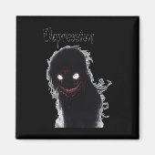 Depression Sticker Magnet (Vorne)