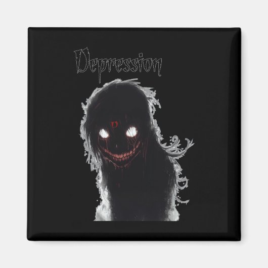 Depression Sticker Magnet (Vorne)