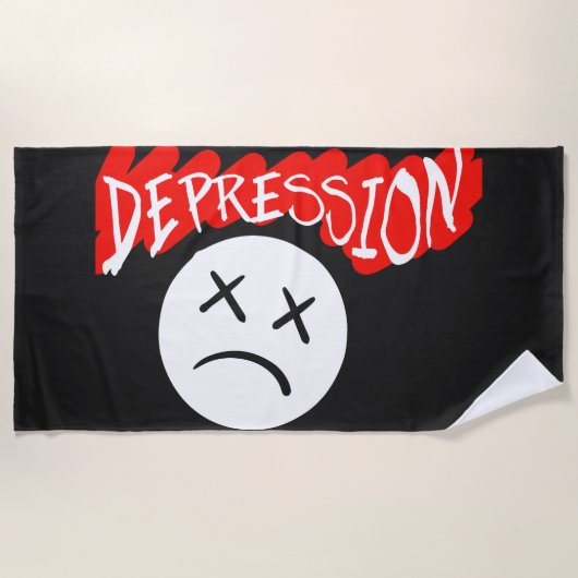 Depression Strandtuch (Vorderseite)