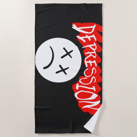 Depression Strandtuch (Vorderseite)