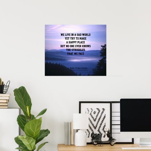 Depression und Traurigkeit Poster (Heimbüro)