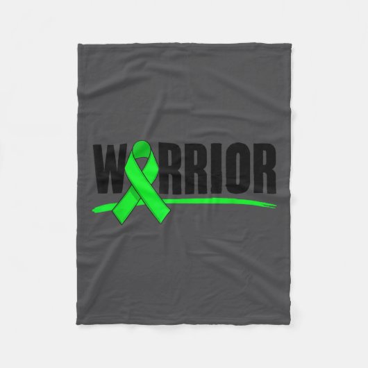 Depression Warrior-Schleife Bewusstsein für psychi Fleecedecke (Vorderseite)