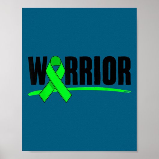 Depression Warrior-Schleife Bewusstsein für psychi Poster (Vorne)