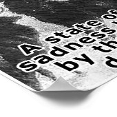 Depression Witziges Jagdposter Poster (Ecke)