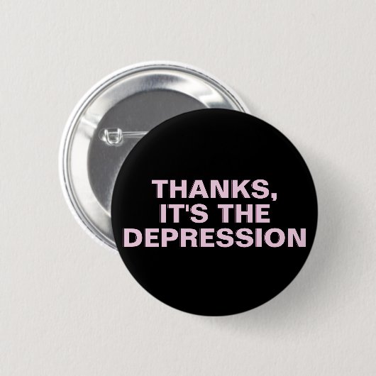 Depressionen dank rosa geistige Gesundheit Button (Vorne & Hinten)