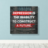 Depressionen Leinwanddruck (Insitu (Holzboden))