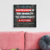 Depressionen Leinwanddruck (Insitu (Wohnzimmer))