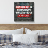 Depressionen Leinwanddruck (Insitu (Schlafzimmer))