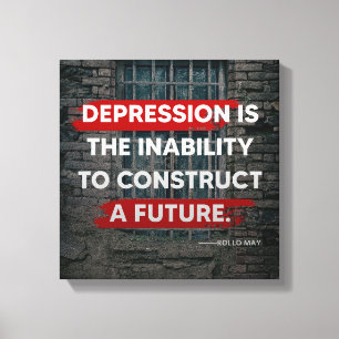 Depressionen Leinwanddruck