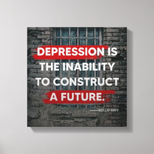 Depressionen Leinwanddruck (Vorderseite)