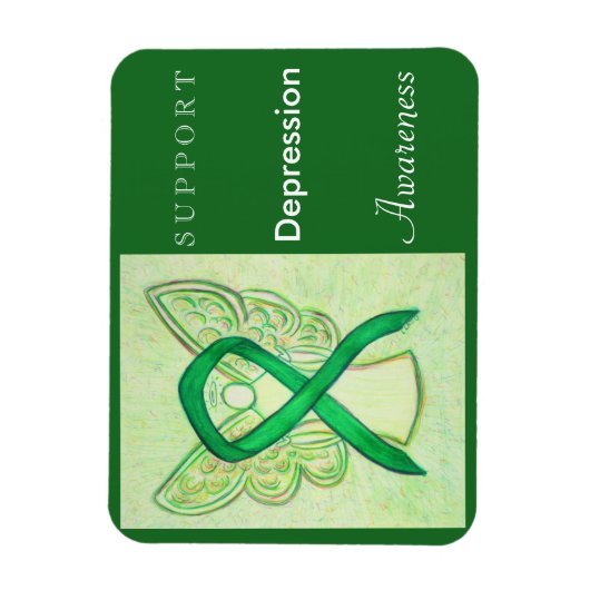 Depressionsbewusstsein Angel Custom Magnet (Vertikal)