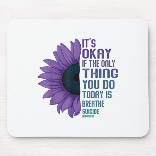 Depressionsbewusstsein Suizidprävention Mousepad (Vorne)