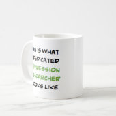 Depressionsforscher, engagiert kaffeetasse (Vorderseite Links)