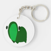 Depressionsfrosch Schlüsselanhänger (Rückseite)
