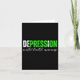 Depressionspresse über psychische Gesundheit - Sen Karte