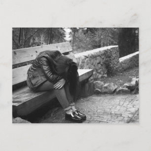 Depressionsweibchen Postkarte