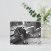 Depressionsweibchen Postkarte (Stehend Vorderseite)