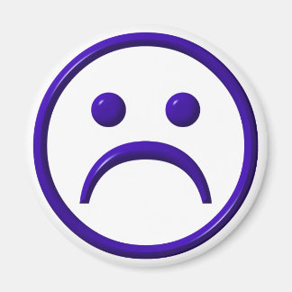 Depressiv, traurig und blau magnet