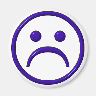 Depressiv, traurig und blau magnet