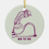 Depressive Ampel Keramik Ornament (Vorne)