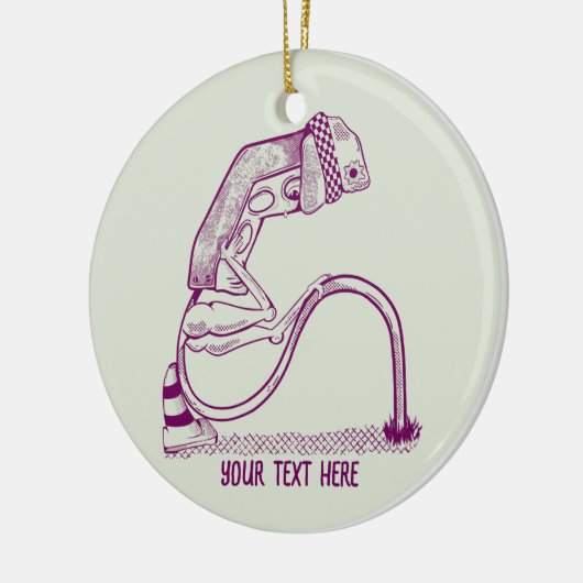 Depressive Ampel Keramik Ornament (Links)