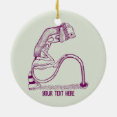 Depressive Ampel Keramik Ornament (Hinten)