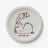 Depressive Ampel Pappteller (Vorderseite)