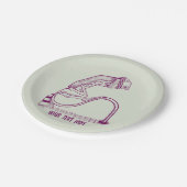 Depressive Ampel Pappteller (Schrägansicht)