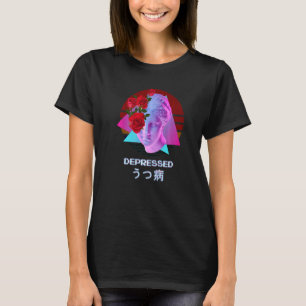 Depressive Vaporwave Ästhetik Japanisch T-Shirt