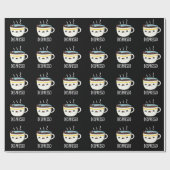 Depresso Funny Sad Espresso Kaffee Pub Dark BG Geschenkpapier (Flach)