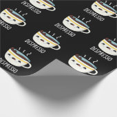 Depresso Funny Sad Espresso Kaffee Pub Dark BG Geschenkpapier (Ecke)