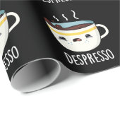 Depresso Funny Sad Espresso Kaffee Pub Dark BG Geschenkpapier (Rolleneckpunkt)