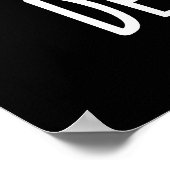 Depresso Funny Sad Espresso Kaffee Pub Dark BG Poster (Ecke)