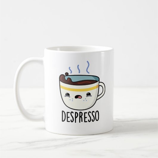 Depresso Funny Sad Espresso Kaffeepause Kaffeetasse (Links)