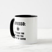 Depresso Kaffee Tasse (Vorderseite Links)