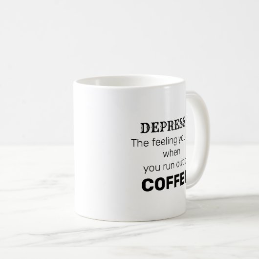 Depresso Tasse (VorderseiteRechts)